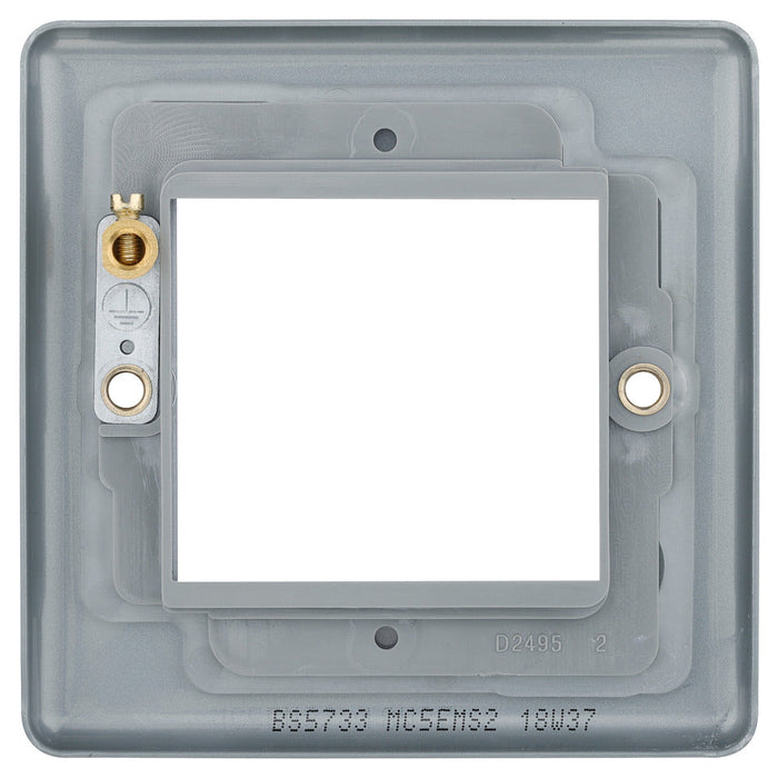 BG MC5EMS2 Metal Clad 2G Euro Module Plate - westbasedirect.com