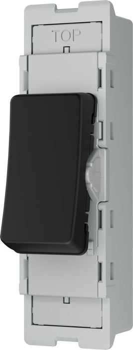BG GridLite MFB12 20A 16AX SP 2-Way Switch Module - Matt Black