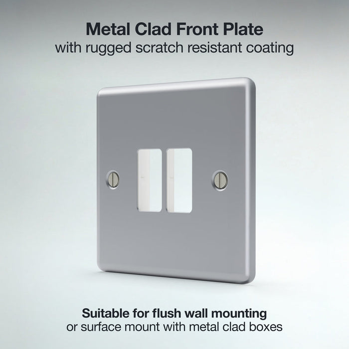 BG GridLite MMC2 Metal Clad 2G Grid Front Plate