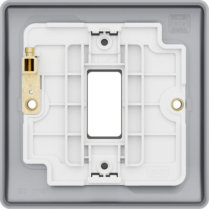 BG GridLite MNAB1 Nexus Metal 1G Grid Front Plate - Antique Brass