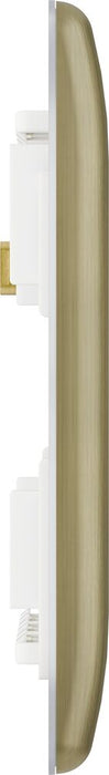 BG GridLite MNAB3 Nexus Metal 3G Grid Front Plate - Antique Brass