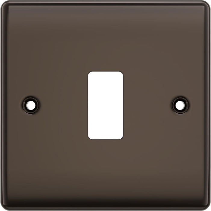 BG GridLite MNBN1 Nexus Metal 1G Grid Front Plate - Black Nickel