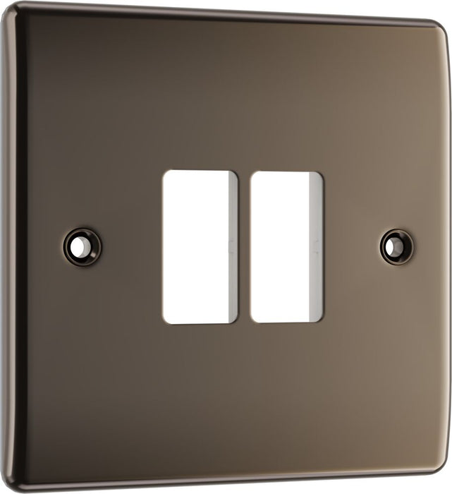 BG GridLite MNBN2 Nexus Metal 2G Grid Front Plate - Black Nickel