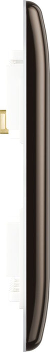BG GridLite MNBN3 Nexus Metal 3G Grid Front Plate - Black Nickel
