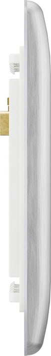 BG GridLite MNBS2 Nexus Metal 2G Grid Front Plate - Brushed Steel