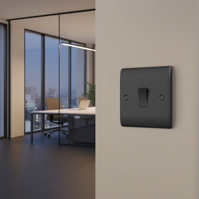BG GridLite MNFB1 Nexus Metal 1G Grid Front Plate - Matt Black