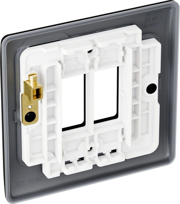 BG GridLite MNFB2 Nexus Metal 2G Grid Front Plate - Matt Black