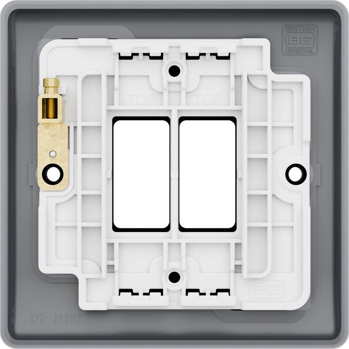 BG GridLite MNFB2 Nexus Metal 2G Grid Front Plate - Matt Black