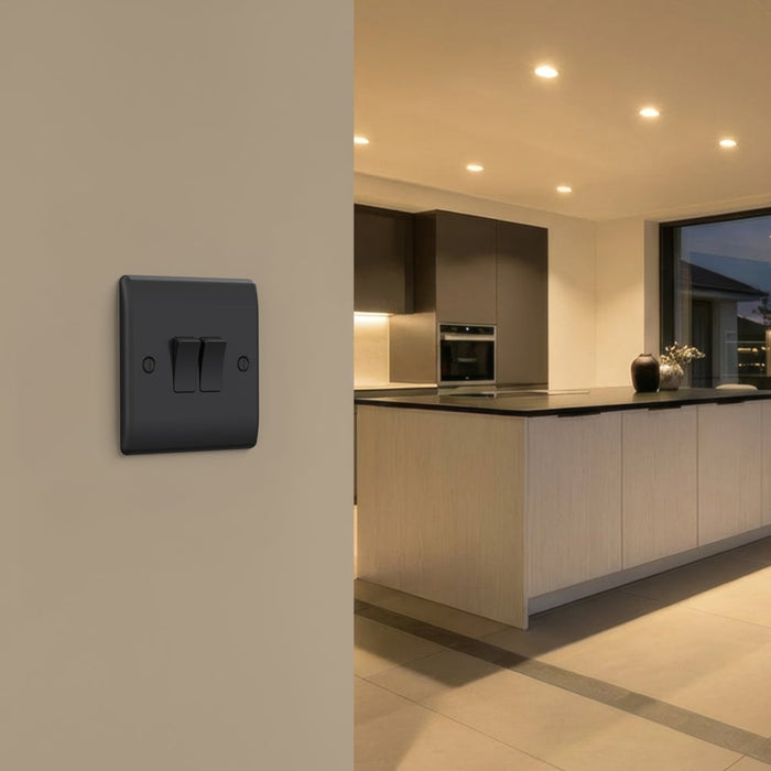 BG GridLite MNFB2 Nexus Metal 2G Grid Front Plate - Matt Black