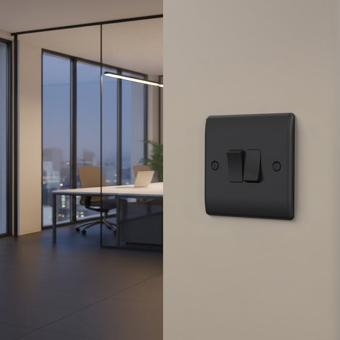 BG GridLite MNFB2 Nexus Metal 2G Grid Front Plate - Matt Black