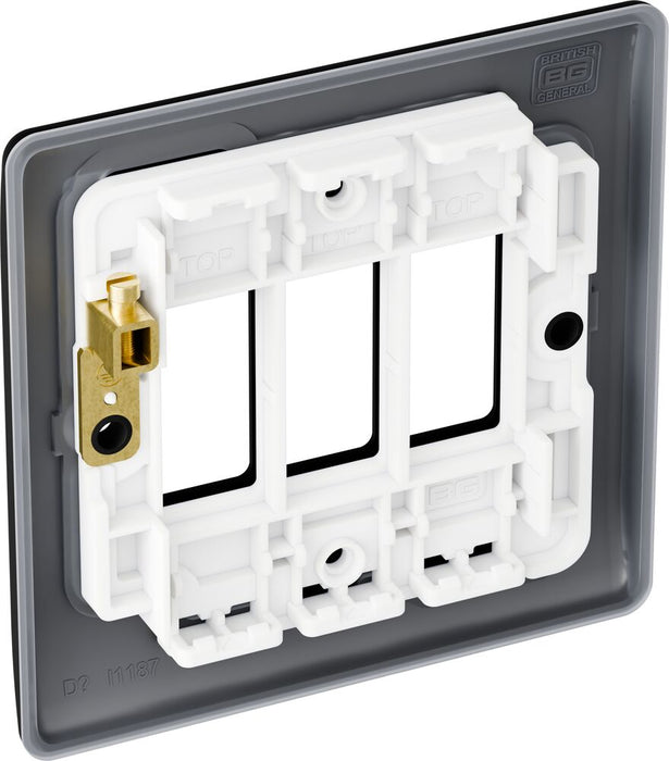 BG GridLite MNFB3 Nexus Metal 3G Grid Front Plate - Matt Black
