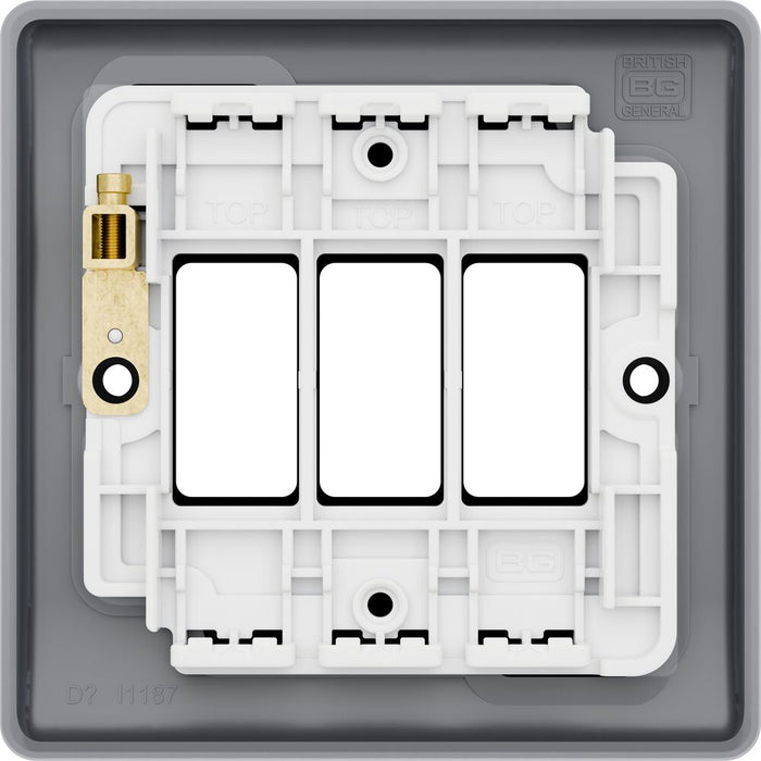 BG GridLite MNFB3 Nexus Metal 3G Grid Front Plate - Matt Black