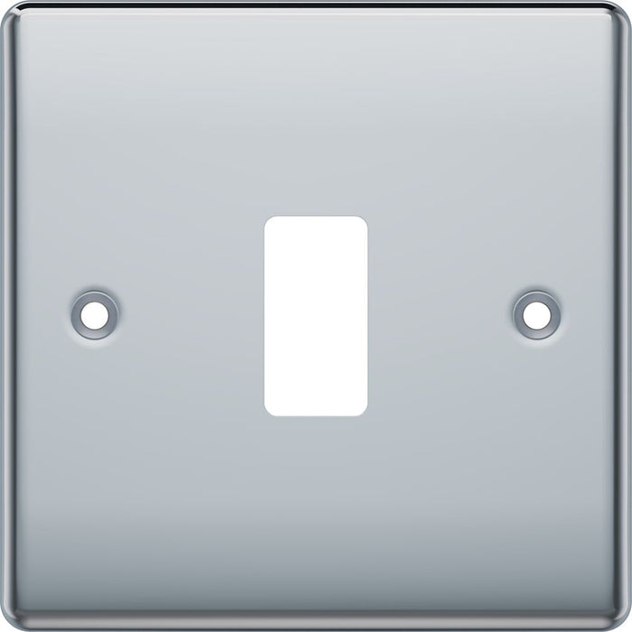 BG GridLite MNPC1 Nexus Metal 1G Grid Front Plate - Polished Chrome