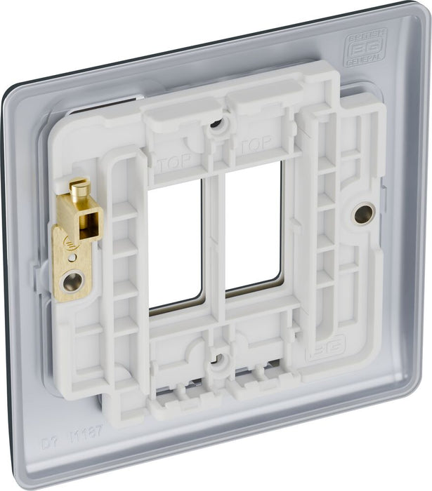 BG GridLite MNPC2 Nexus Metal 2G Grid Front Plate - Polished Chrome