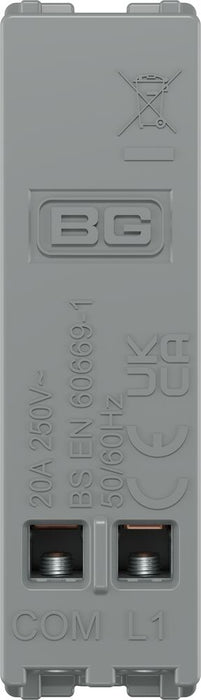 BG GridLite MPC14 20A 1-Way Retractive Switch Module - Polished Chrome