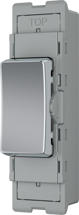 BG GridLite MPC142C 20A SP 2-Way Retractive (Centre Off) Switch Module - Polished Chrome