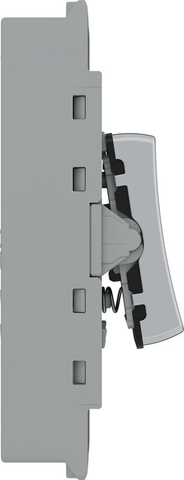 BG GridLite MPC14PR 20A 1-Way Retractive Switch Module "PRESS" - Polished Chrome