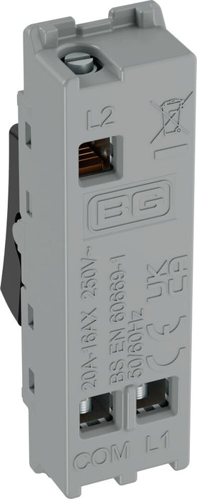 BG GridLite MPCDB12 Evolve 20A 16AX SP 2-Way Switch Module - Black