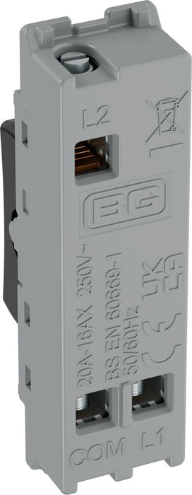 BG GridLite MPCDB12C Evolve 20A SP 2-Way (Centre Off) Switch Module - Black