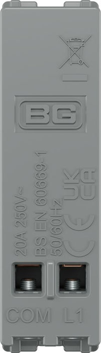 BG GridLite MPCDB14PR Evolve 20A 1-Way Retractive Switch Module "PRESS" - Black