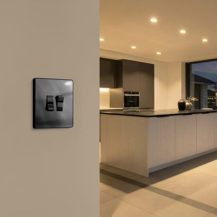BG GridLite MPCDBC2B Evolve 2G Grid Front Plate - Black Chrome (Black)