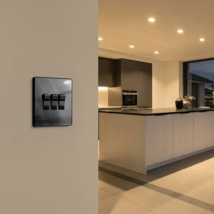 BG GridLite MPCDBC3B Evolve 3G Grid Front Plate - Black Chrome (Black)
