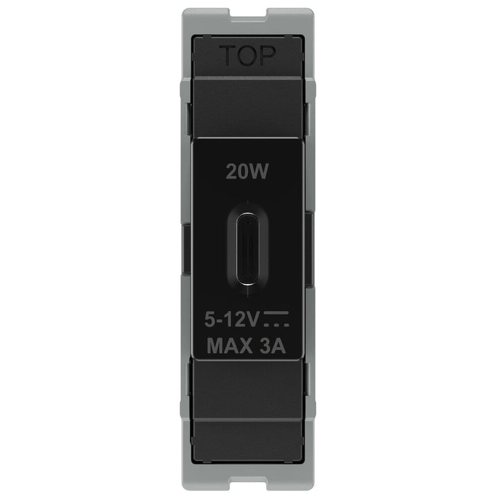 BG GridLite MPCDBUSBC20 Evolve 20W USB-C Module - Black