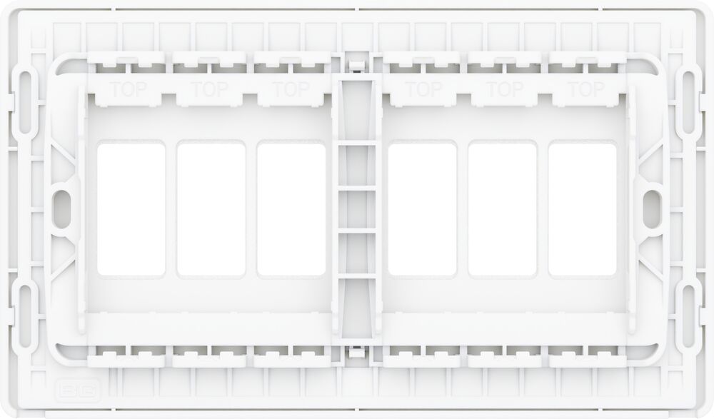 BG GridLite MPCDCL6W Evolve 6G Grid Front Plate - Pearlescent White (White)