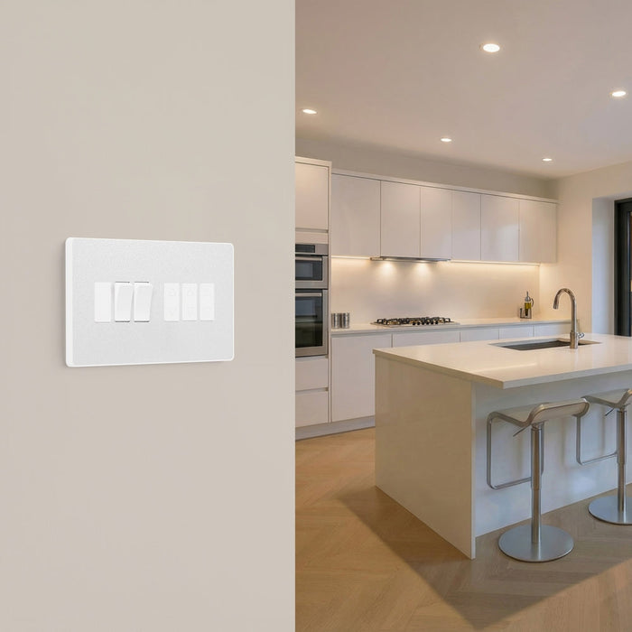 BG GridLite MPCDCL6W Evolve 6G Grid Front Plate - Pearlescent White (White)