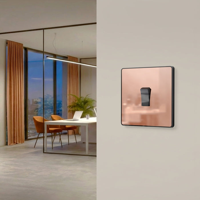 BG GridLite MPCDCP1B Evolve 1G Grid Front Plate - Polished Copper (Black)
