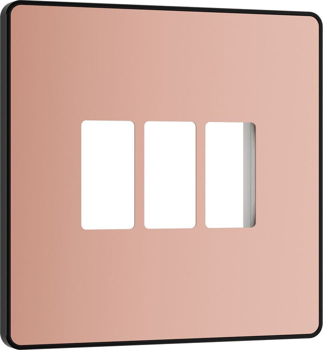 BG GridLite MPCDCP3B Evolve 3G Grid Front Plate - Polished Copper (Black)