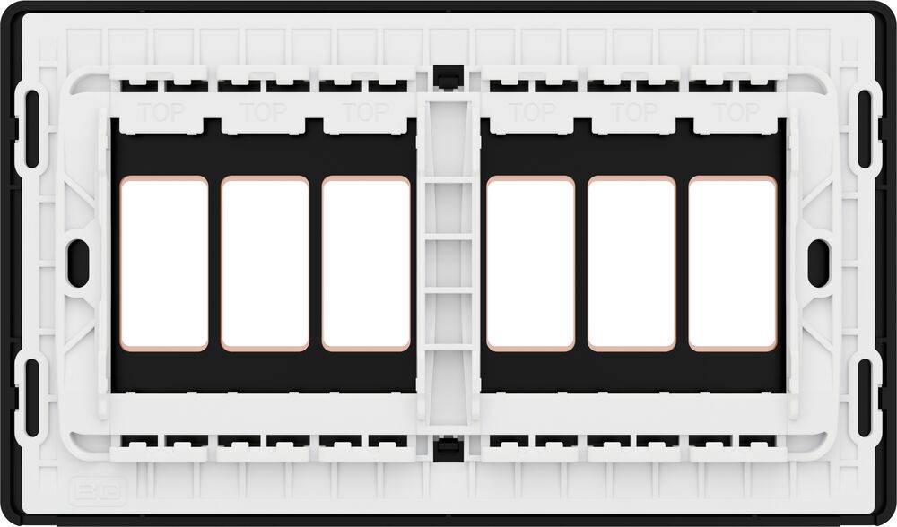 BG GridLite MPCDCP6B Evolve 6G Grid Front Plate - Polished Copper (Black)