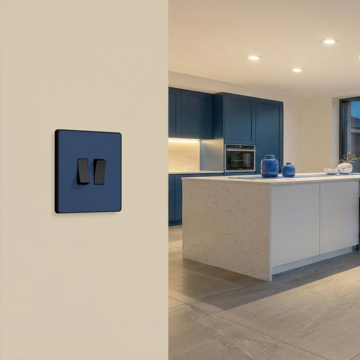 BG GridLite MPCDDB2B Evolve 2G Grid Front Plate - Matt Blue (Black)