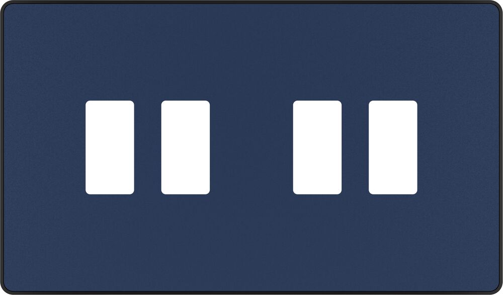 BG GridLite MPCDDB4B Evolve 4G Grid Front Plate - Matt Blue (Black)