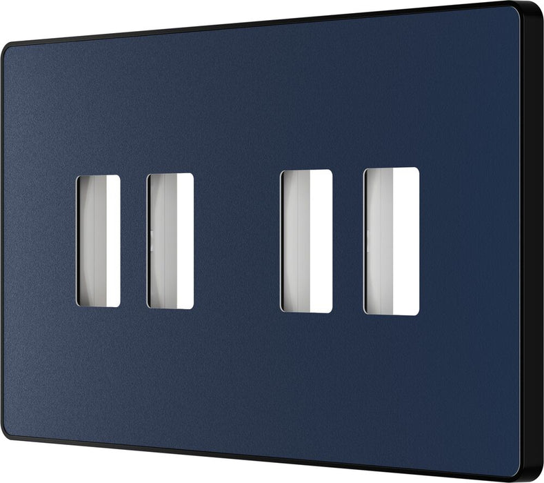 BG GridLite MPCDDB4B Evolve 4G Grid Front Plate - Matt Blue (Black)