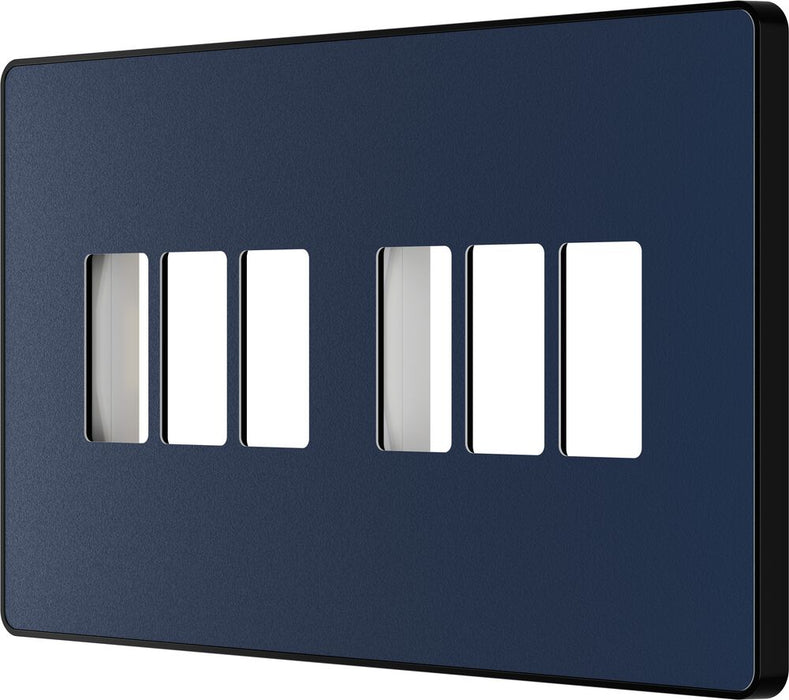 BG GridLite MPCDDB6B Evolve 6G Grid Front Plate - Matt Blue (Black)