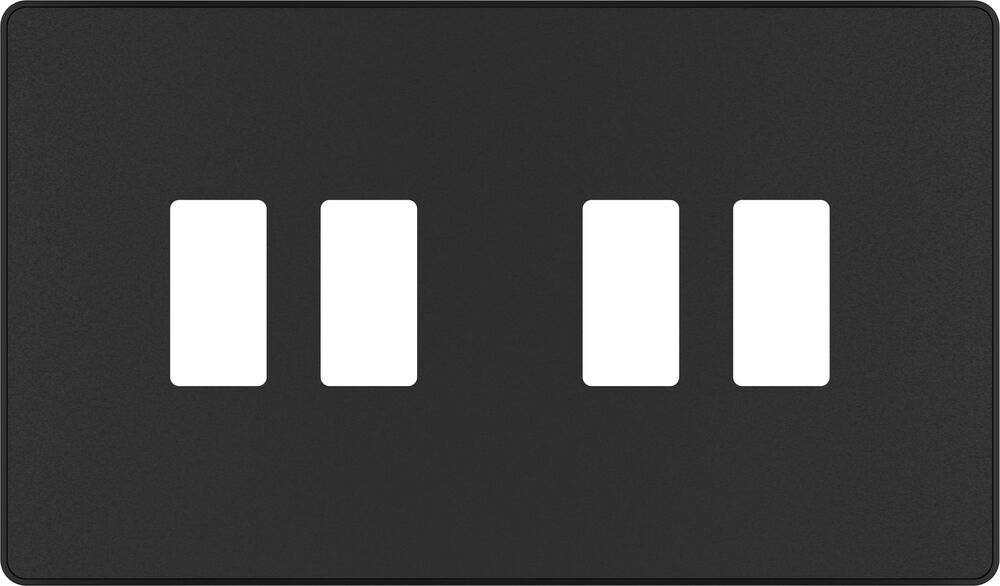 BG GridLite MPCDMB4B Evolve 4G Grid Front Plate - Matt Black (Black)