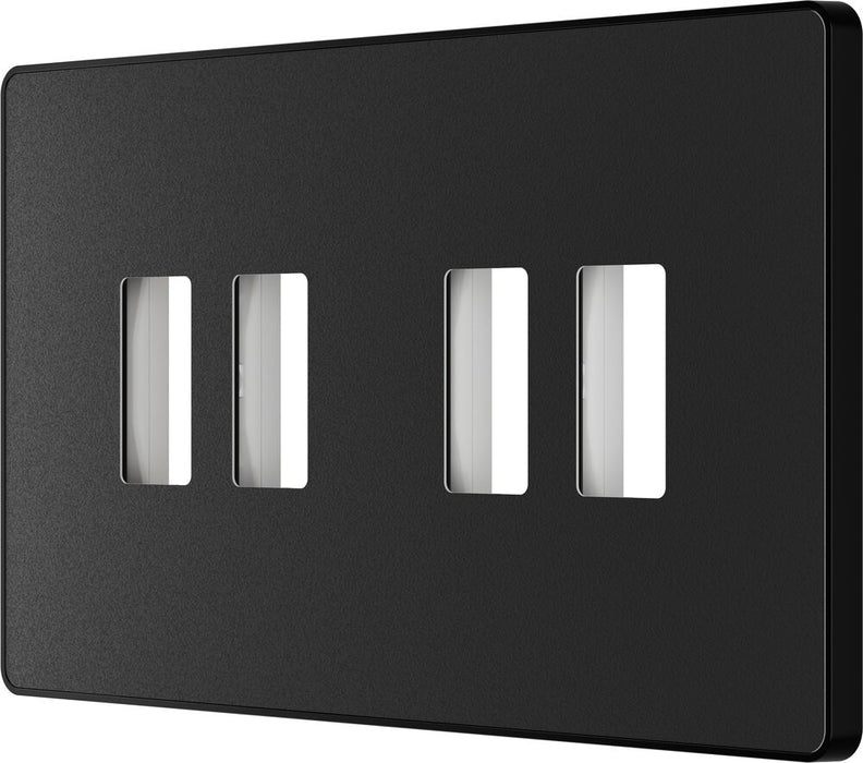 BG GridLite MPCDMB4B Evolve 4G Grid Front Plate - Matt Black (Black)
