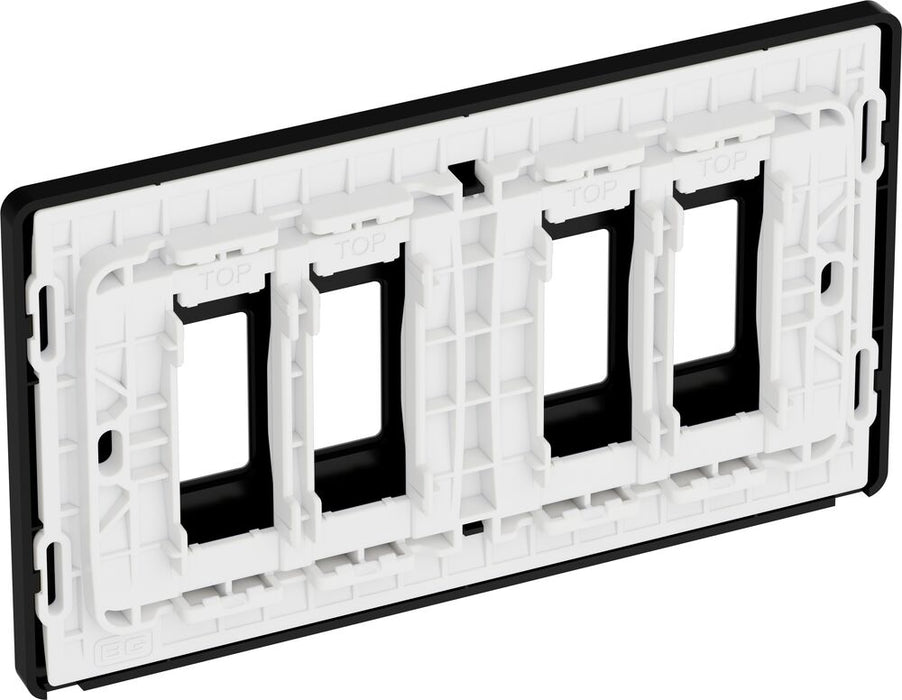 BG GridLite MPCDMB4B Evolve 4G Grid Front Plate - Matt Black (Black)