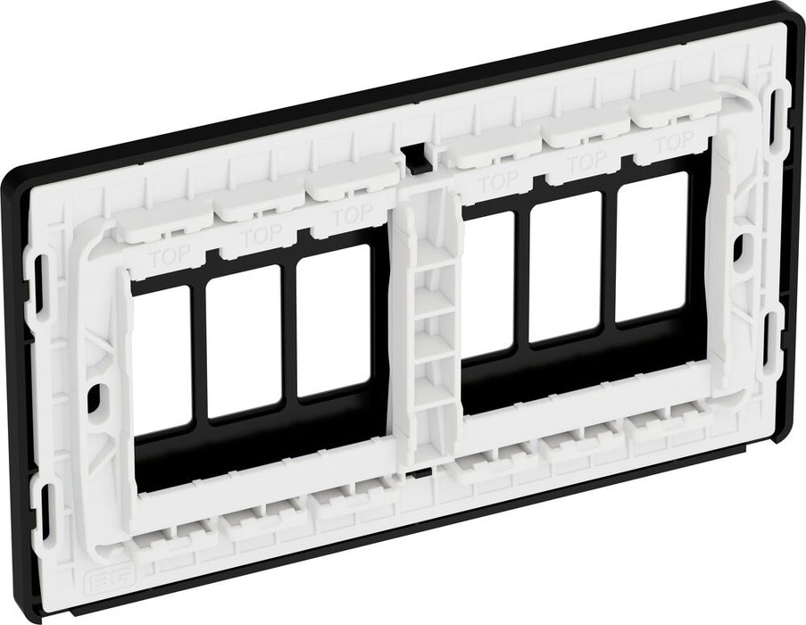 BG GridLite MPCDMB6B Evolve 6G Grid Front Plate - Matt Black (Black)