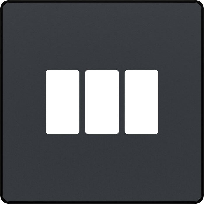 BG GridLite MPCDMG3B Evolve 3G Grid Front Plate - Matt Grey (Black)