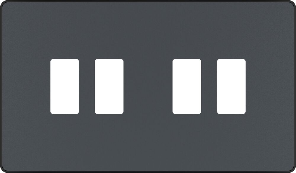 BG GridLite MPCDMG4B Evolve 4G Grid Front Plate - Matt Grey (Black)