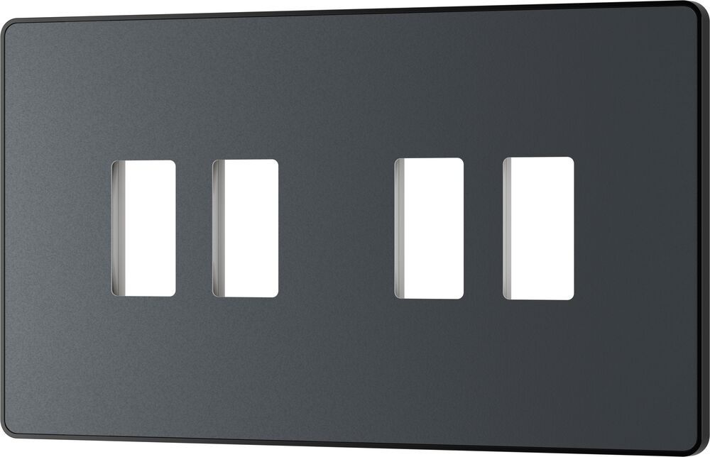 BG GridLite MPCDMG4B Evolve 4G Grid Front Plate - Matt Grey (Black)