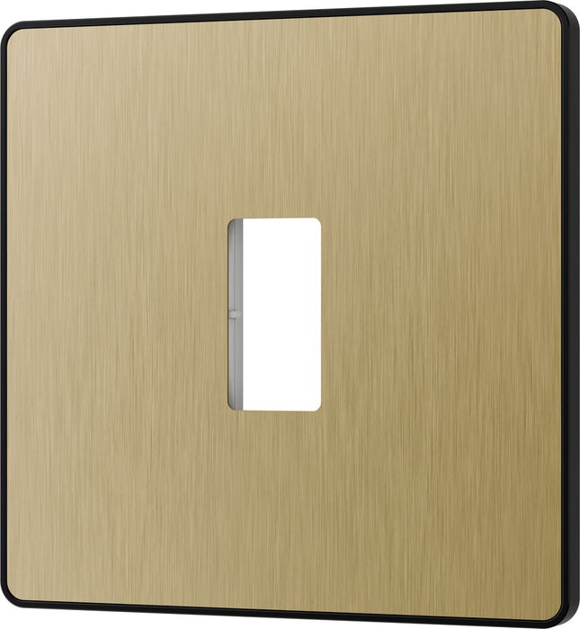 BG GridLite MPCDSB1B Evolve 1G Grid Front Plate - Satin Brass (Black)