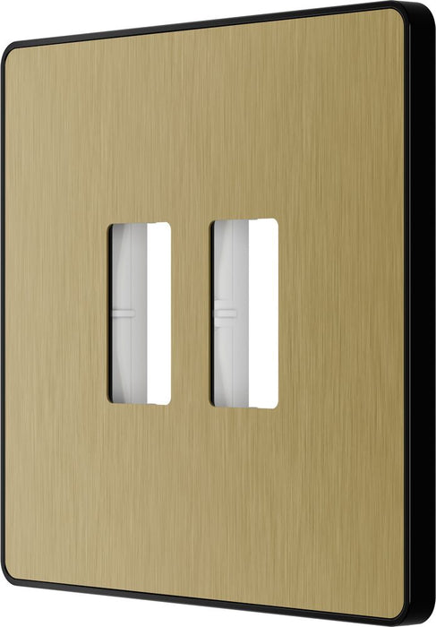 BG GridLite MPCDSB2B Evolve 2G Grid Front Plate - Satin Brass (Black)