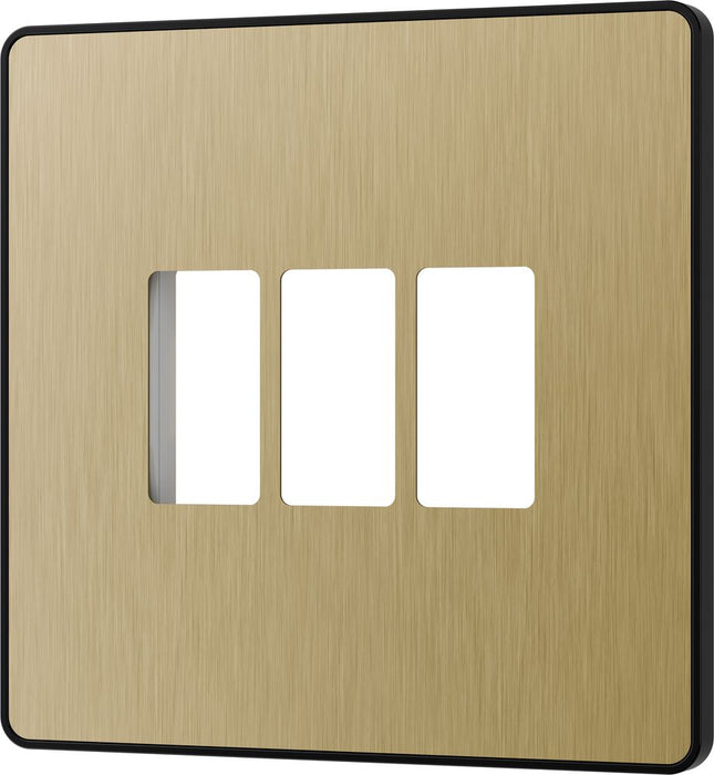 BG GridLite MPCDSB3B Evolve 3G Grid Front Plate - Satin Brass (Black)