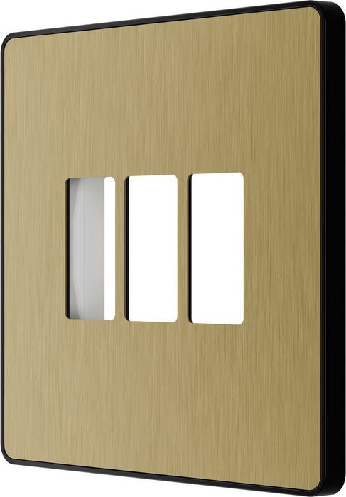 BG GridLite MPCDSB3B Evolve 3G Grid Front Plate - Satin Brass (Black)