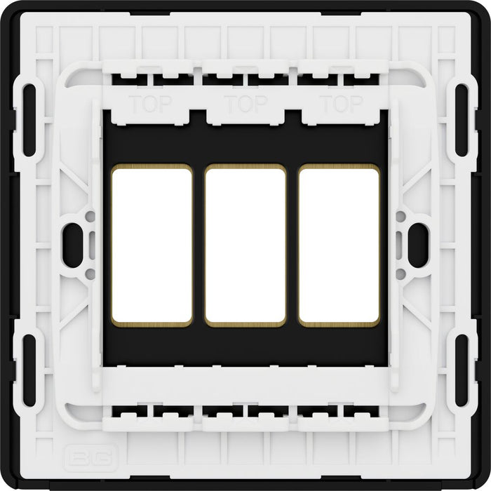 BG GridLite MPCDSB3B Evolve 3G Grid Front Plate - Satin Brass (Black)