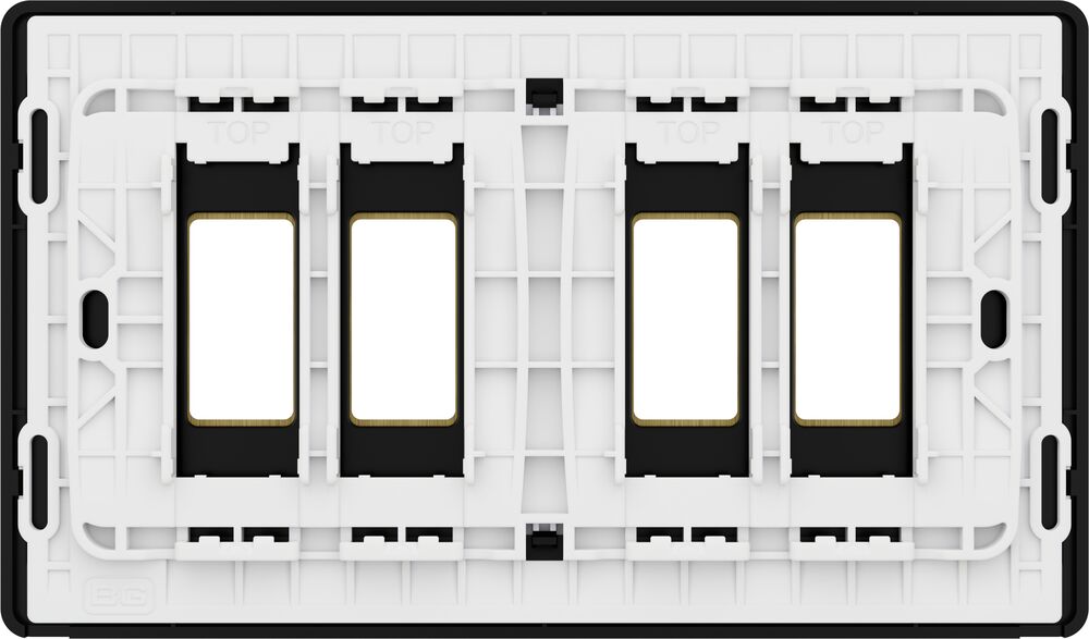 BG GridLite MPCDSB4B Evolve 4G Grid Front Plate - Satin Brass (Black)