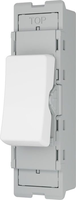 BG GridLite MPCDW12 Evolve 20A 16AX SP 2-Way Switch Module - White